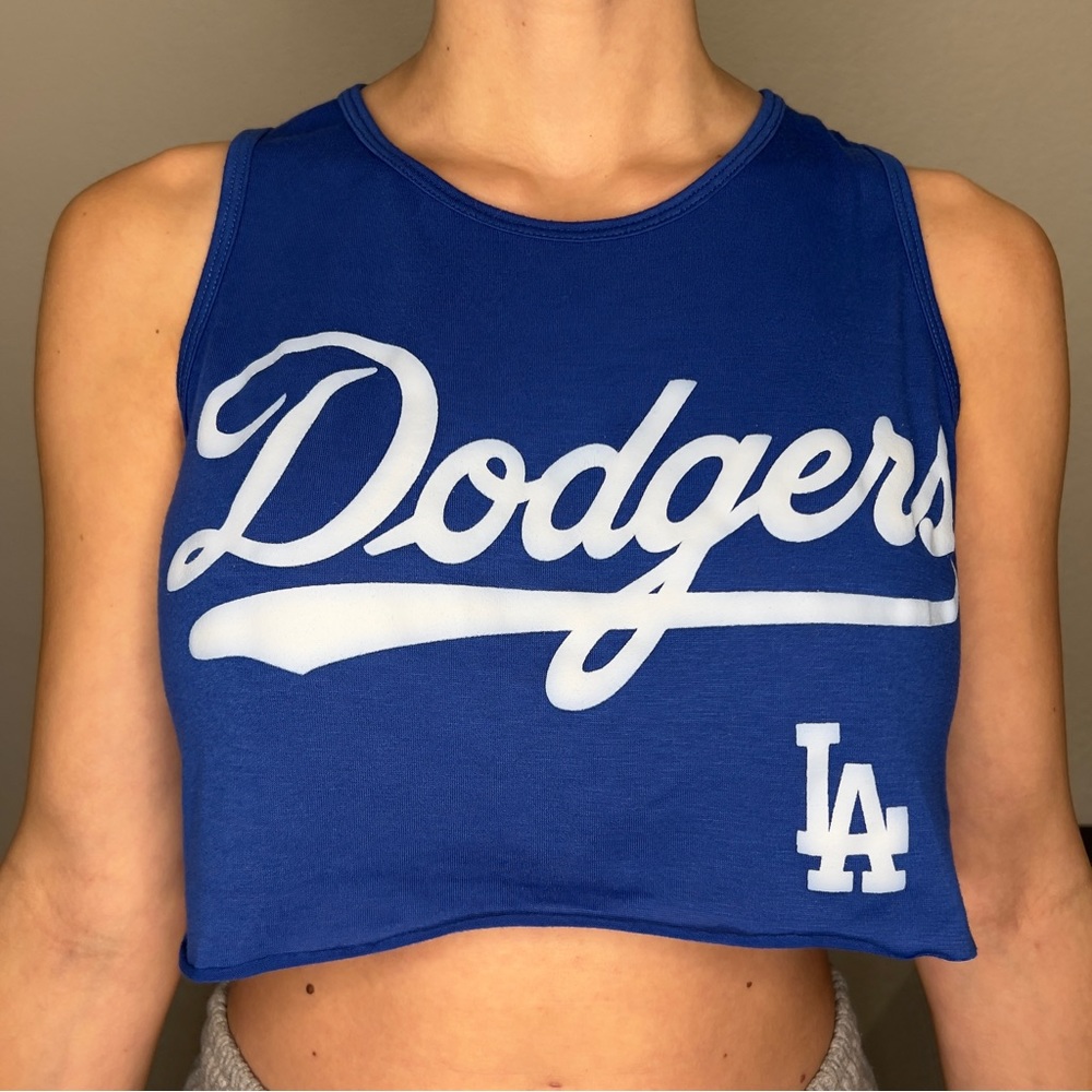 Los Angeles dodgers crop tank